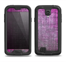 The Grunge Dark Pink Texture Samsung Galaxy S4 LifeProof Fre Case Skin Set