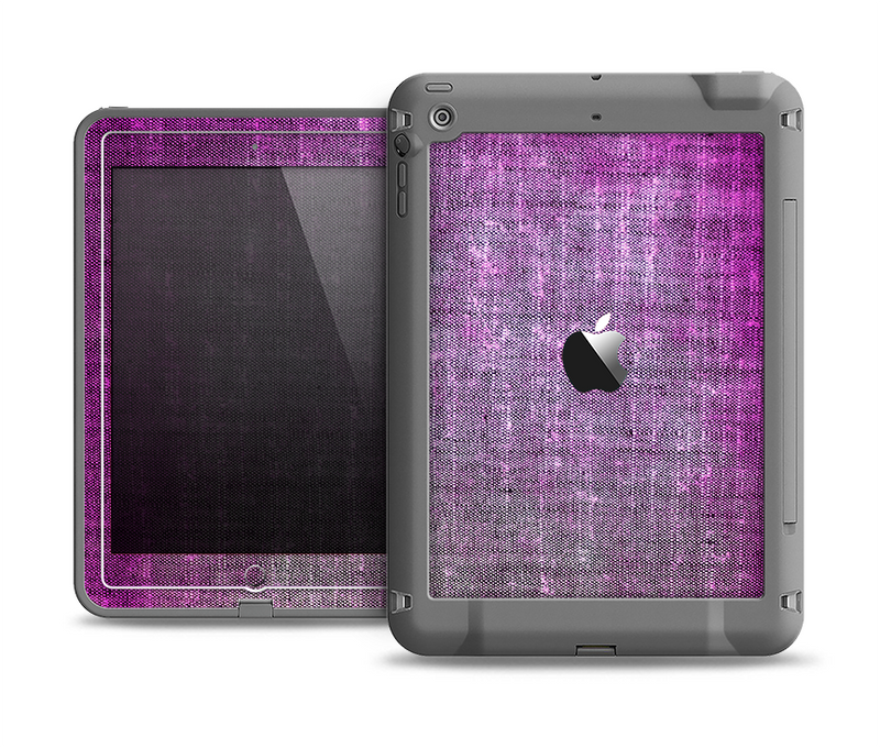 The Grunge Dark Pink Texture Apple iPad Air LifeProof Fre Case Skin Set
