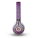 The Grunge Dark Pink Texture Skin for the Beats by Dre Mixr Headphones