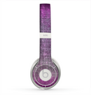The Grunge Dark Pink Texture Skin for the Beats by Dre Solo 2 Headphones