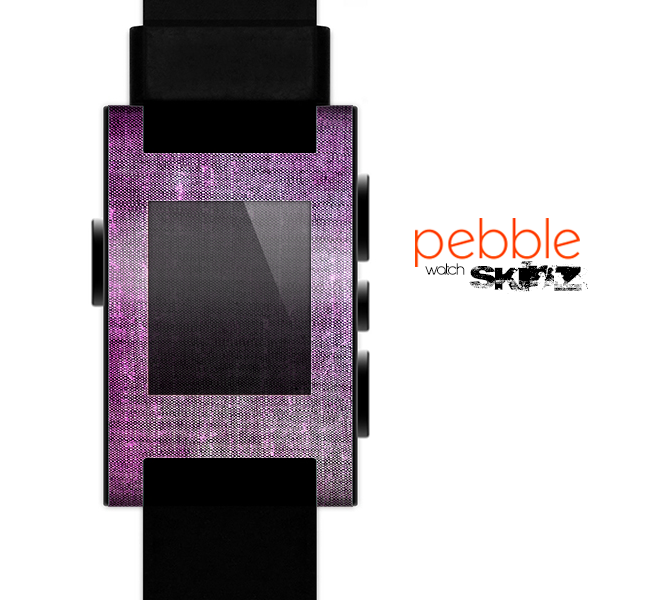 The Grunge Dark Pink Texture Skin for the Pebble SmartWatch