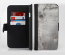 The Grunge Gray Surface Ink-Fuzed Leather Folding Wallet Credit-Card Case for the Apple iPhone 6/6s, 6/6s Plus, 5/5s and 5c