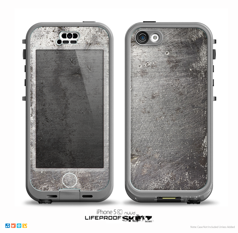The Grunge Dark Blue Painted Overlay Skin for the iPhone 5c nüüd LifeProof Case