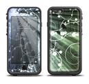 The Grunge Green Rays of Light with Glowing Vine Apple iPhone 6/6s LifeProof Fre Case Skin Set