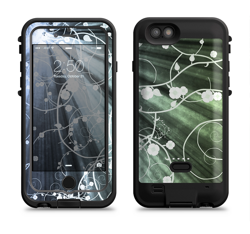 the grunge green rays of light with glowing vine iPhone 6/6s Plus