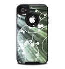 The Grunge Green Rays of Light with Glowing Vine Skin for the iPhone 4-4s OtterBox Commuter Case