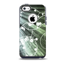 The Grunge Green Rays of Light with Glowing Vine Skin for the iPhone 5c OtterBox Commuter Case
