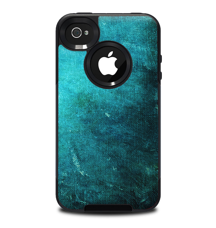 The Grunge Green Textured Surface Skin for the iPhone 4-4s OtterBox Commuter Case