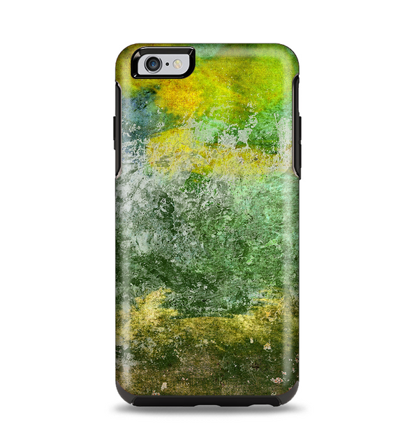 The Grunge Green & Yellow Surface Apple iPhone 6 Plus Otterbox Symmetry Case Skin Set