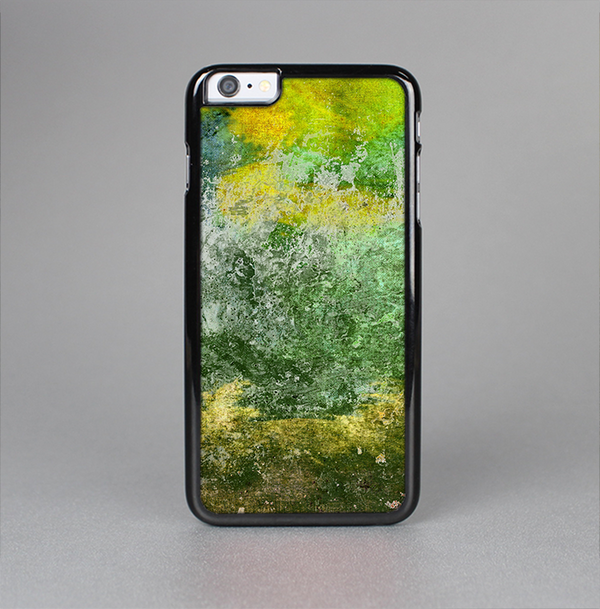 The Grunge Green & Yellow Surface Skin-Sert Case for the Apple iPhone 6 Plus