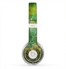 The Grunge Green & Yellow Surface Skin for the Beats by Dre Solo 2 Headphones