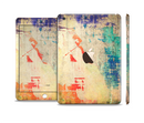 The Grunge Multicolor Textured Surface Full Body Skin Set for the Apple iPad Mini 3