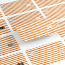 The Grunge Orange and White Slanted Lines  - Premium Protective Decal Skin-Kit for the Apple Credit Card