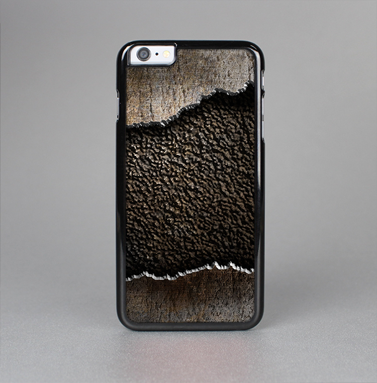 The Grunge Ripped Metal with Bevel Skin-Sert Case for the Apple iPhone 6 Plus