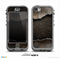 The Grunge Ripped Metal with Bevel Skin for the iPhone 5c nüüd LifeProof Case