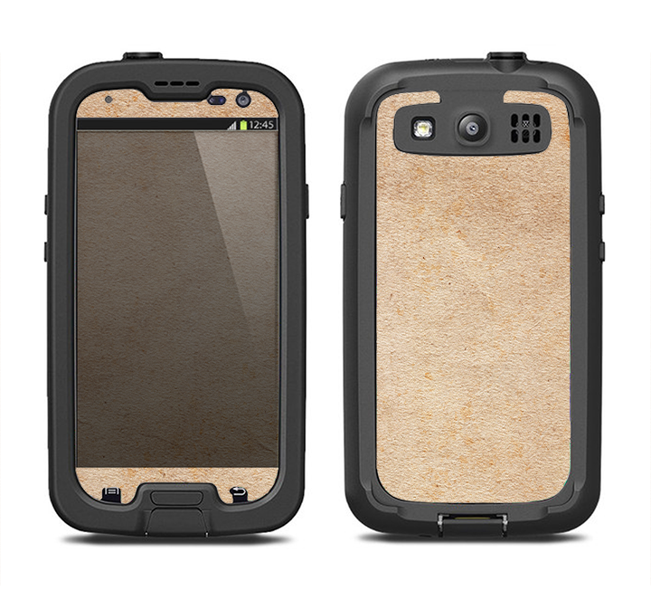 The Grunge Tan Surface Samsung Galaxy S4 LifeProof Fre Case Skin Set