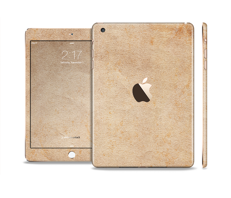 The Grunge Tan Surface Full Body Skin Set for the Apple iPad Mini 3