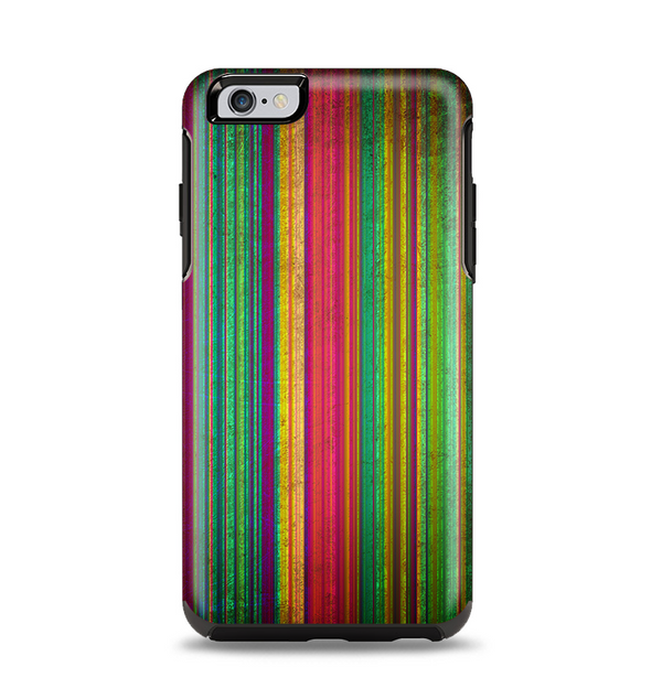 The Grunge Thin Vibrant Strips Apple iPhone 6 Plus Otterbox Symmetry Case Skin Set