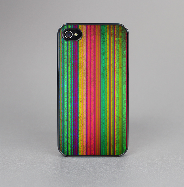 The Grunge Thin Vibrant Strips Skin-Sert for the Apple iPhone 4-4s Skin-Sert Case