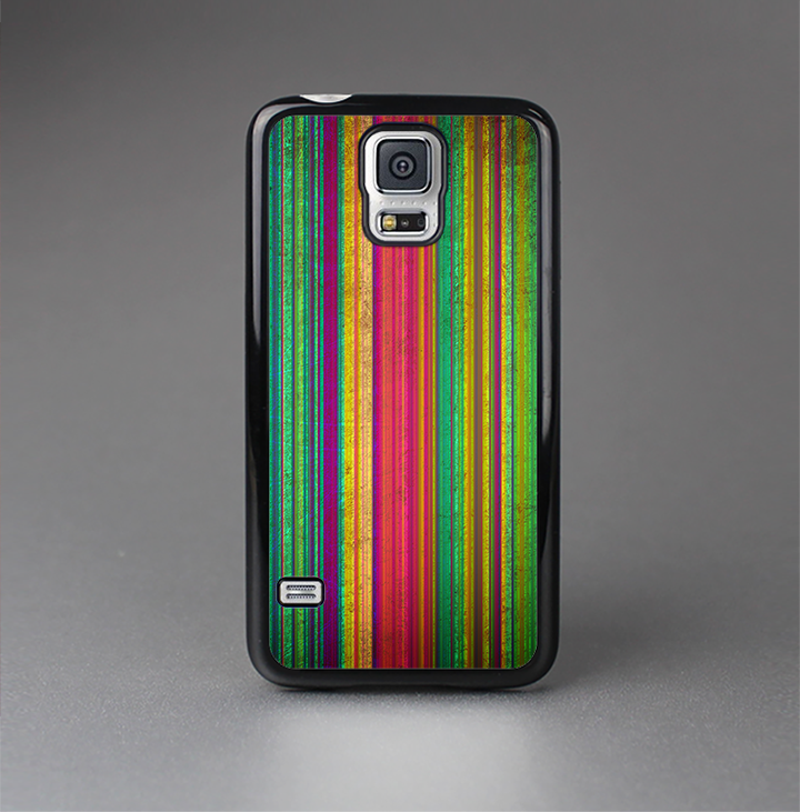 The Grunge Thin Vibrant Strips Skin-Sert Case for the Samsung Galaxy S5