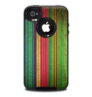 The Grunge Thin Vibrant Strips Skin for the iPhone 4-4s OtterBox Commuter Case