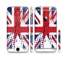 The Grunge Vector London England Flag Sectioned Skin Series for the Apple iPhone 6s Plus