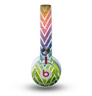 The Grunge Vibrant Green and Neon Chevron Pattern Skin for the Beats by Dre Mixr Headphones