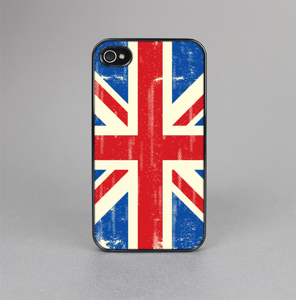 The Grunge Vintage Textured London England Flag Skin-Sert for the Apple iPhone 4-4s Skin-Sert Case