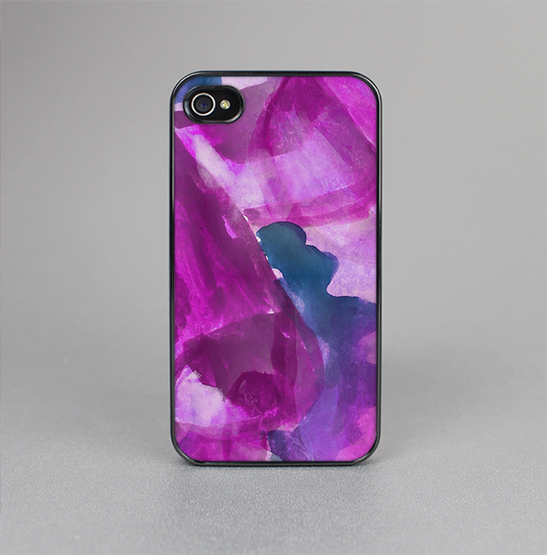 The Grunge Watercolor Pink Strokes Skin-Sert for the Apple iPhone 4-4s Skin-Sert Case