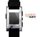 The Grunge White & Gray Texture Skin for the Pebble SmartWatch