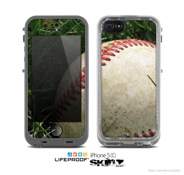 The Grunge Worn Baseball Skin for the Apple iPhone 5c LifeProof Case