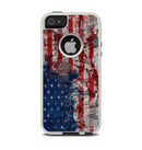 The Grungy American Flag Apple iPhone 5-5s Otterbox Commuter Case Skin Set