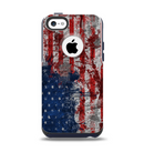 The Grungy American Flag Apple iPhone 5c Otterbox Commuter Case Skin Set
