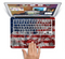 The Grungy American Flag Skin Set for the Apple MacBook Pro 13" with Retina Display
