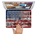 The Grungy American Flag Skin Set for the Apple MacBook Air 11"