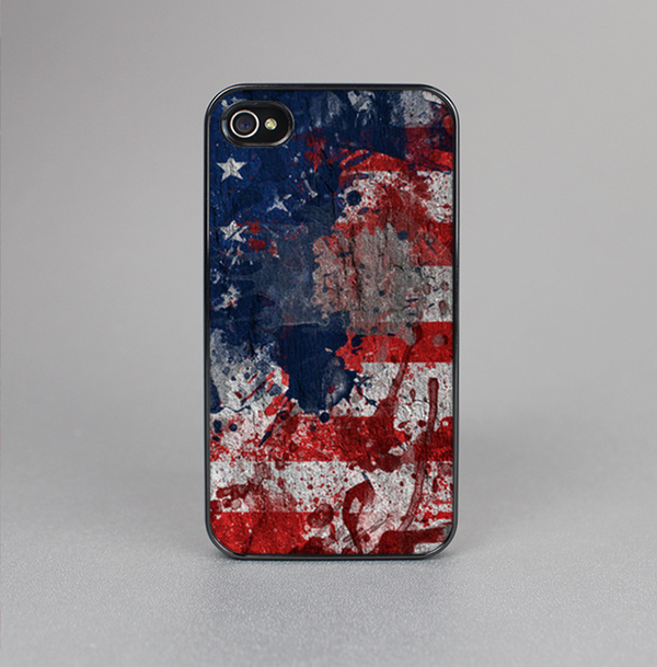 The Grungy American Flag Skin-Sert for the Apple iPhone 4-4s Skin-Sert Case