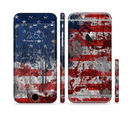 The Grungy American Flag Sectioned Skin Series for the Apple iPhone 6/6s Plus