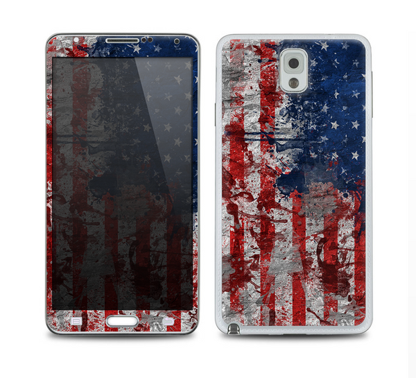 The Grungy American Flag Skin for the Samsung Galaxy Note 3