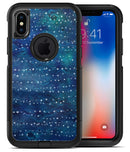 The Grungy Blue Green Stars Surface 2 - iPhone X OtterBox Case & Skin Kits