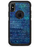 The Grungy Blue Green Stars Surface 2 - iPhone X OtterBox Case & Skin Kits
