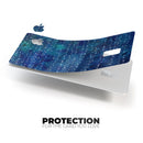 The Grungy Blue Green Stars Surface - Premium Protective Decal Skin-Kit for the Apple Credit Card