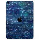 The Grungy Blue Green Stars Surface - Full Body Skin Decal for the Apple iPad Pro 12.9", 11", 10.5", 9.7", Air or Mini (All Models Available)