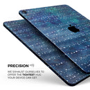 The Grungy Blue Green Stars Surface - Full Body Skin Decal for the Apple iPad Pro 12.9", 11", 10.5", 9.7", Air or Mini (All Models Available)