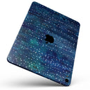 The Grungy Blue Green Stars Surface - Full Body Skin Decal for the Apple iPad Pro 12.9", 11", 10.5", 9.7", Air or Mini (All Models Available)