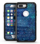 The Grungy Blue Green Stars Surface - iPhone 7 Plus/8 Plus OtterBox Case & Skin Kits