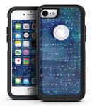 The Grungy Blue Green Stars Surface - iPhone 7 or 8 OtterBox Case & Skin Kits