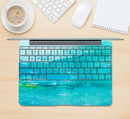 The Grungy Blue Watercolor Surface Skin Kit for the 12" Apple MacBook (A1534)