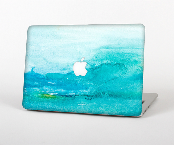 The Grungy Blue Watercolor Surface Skin Set for the Apple MacBook Air 13"