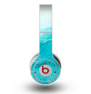 The Grungy Blue Watercolor Surface Skin for the Original Beats by Dre Wireless Headphones
