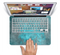 The Grungy Bright Teal Surface Skin Set for the Apple MacBook Air 13"